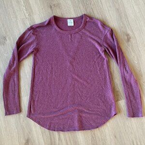 ** Evereve Michael Stars Pink Mauve Sweater Tee XS